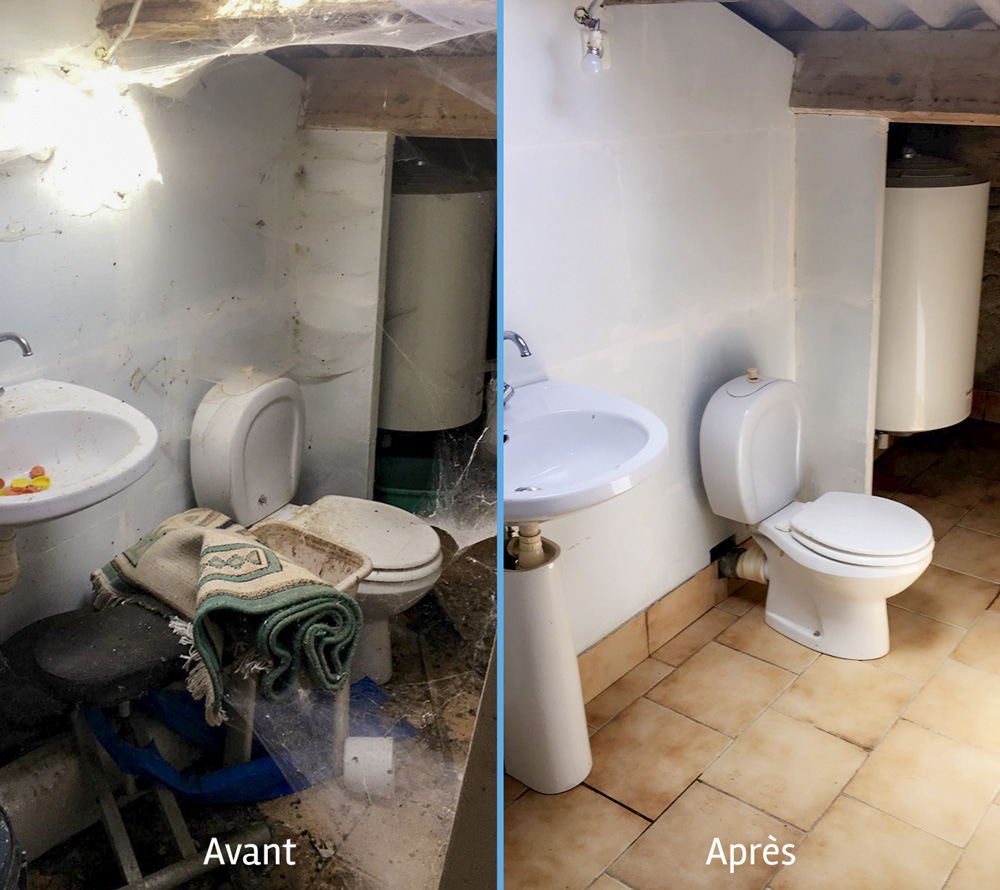 Salle de bain remise en état
